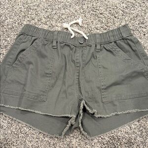 No Boundaries Olive Cargo Shorts
